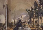 John Singer Sargent Breakfast in the Loggia (mk18) oil painting artist